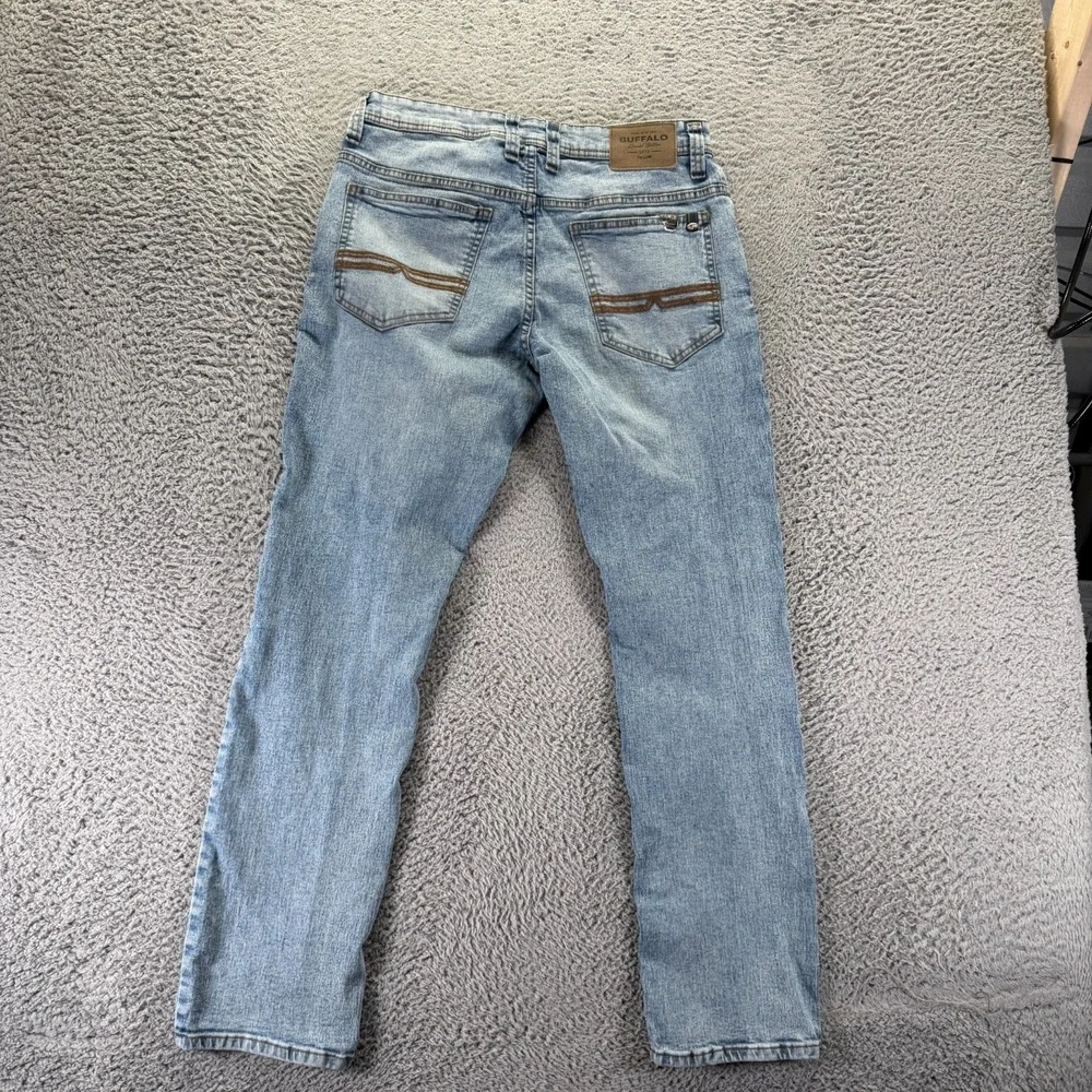 Buffalo David Bitton Evan-X Jeans Mens 32x32 Blue Cotton Denim Straight Stretch